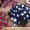 Patriotic Wired Ribbon, Royal Blue with White Stars Ribbon, 2-1/2 Inch x 10 Yard 4th of July Ribbon for Wreaths,Crafts,Big Bows,Gift Wrapping,Outdoor Decoration